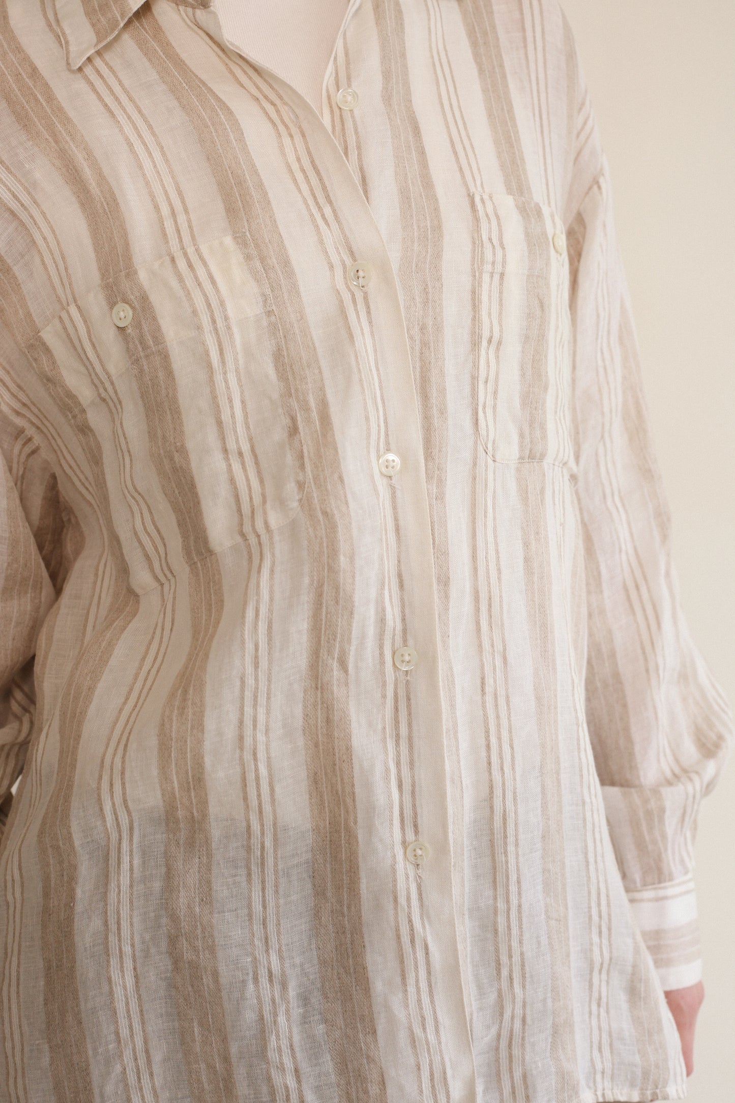 Striped Linen Button Down