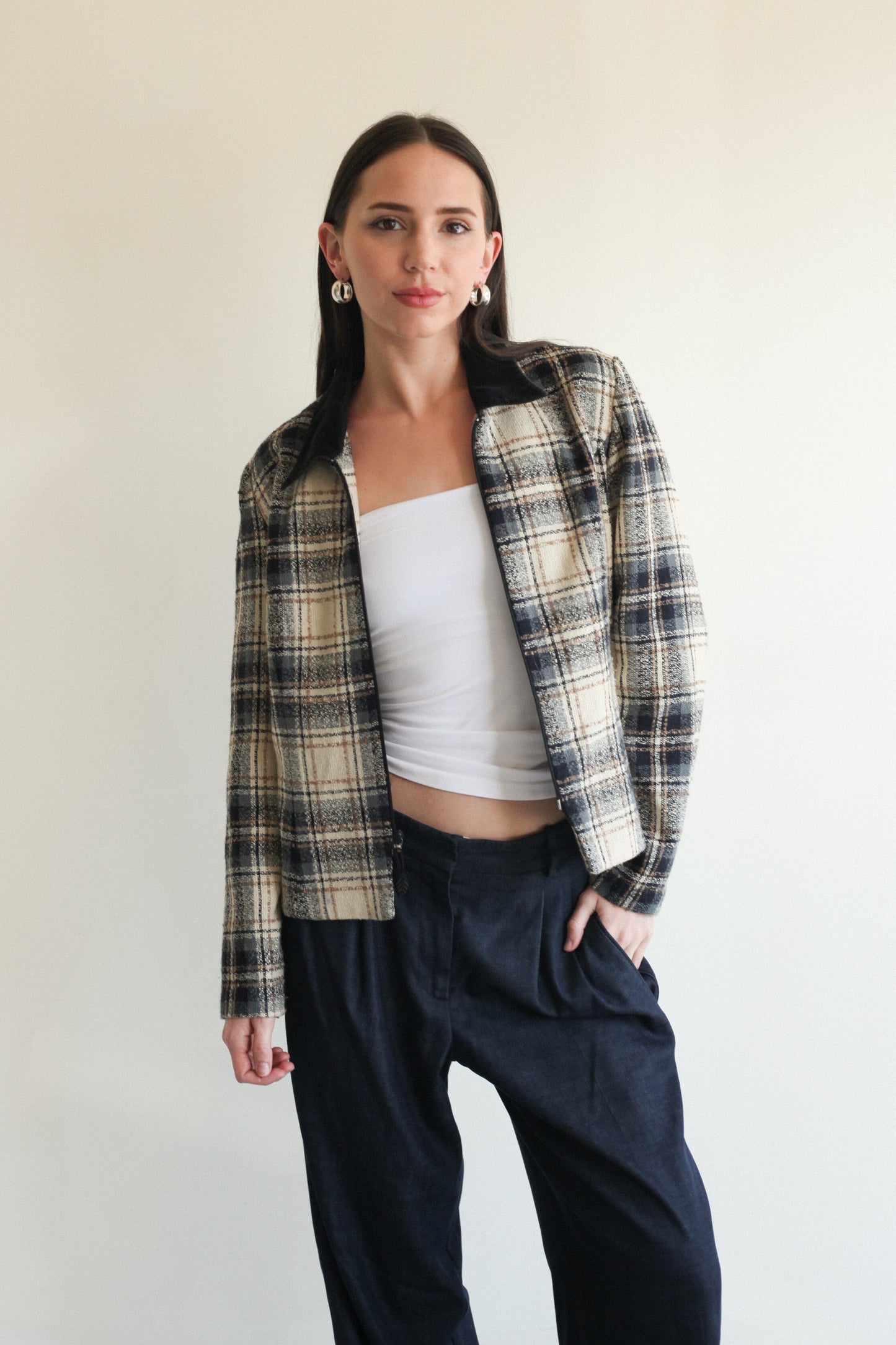 Tweed Zip Jacket