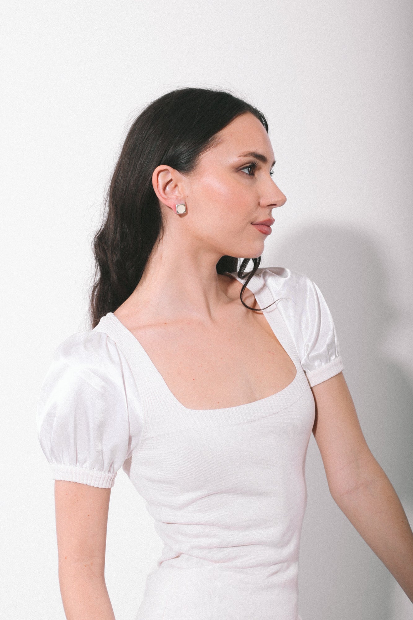 Cache Bubble Sleeve Top