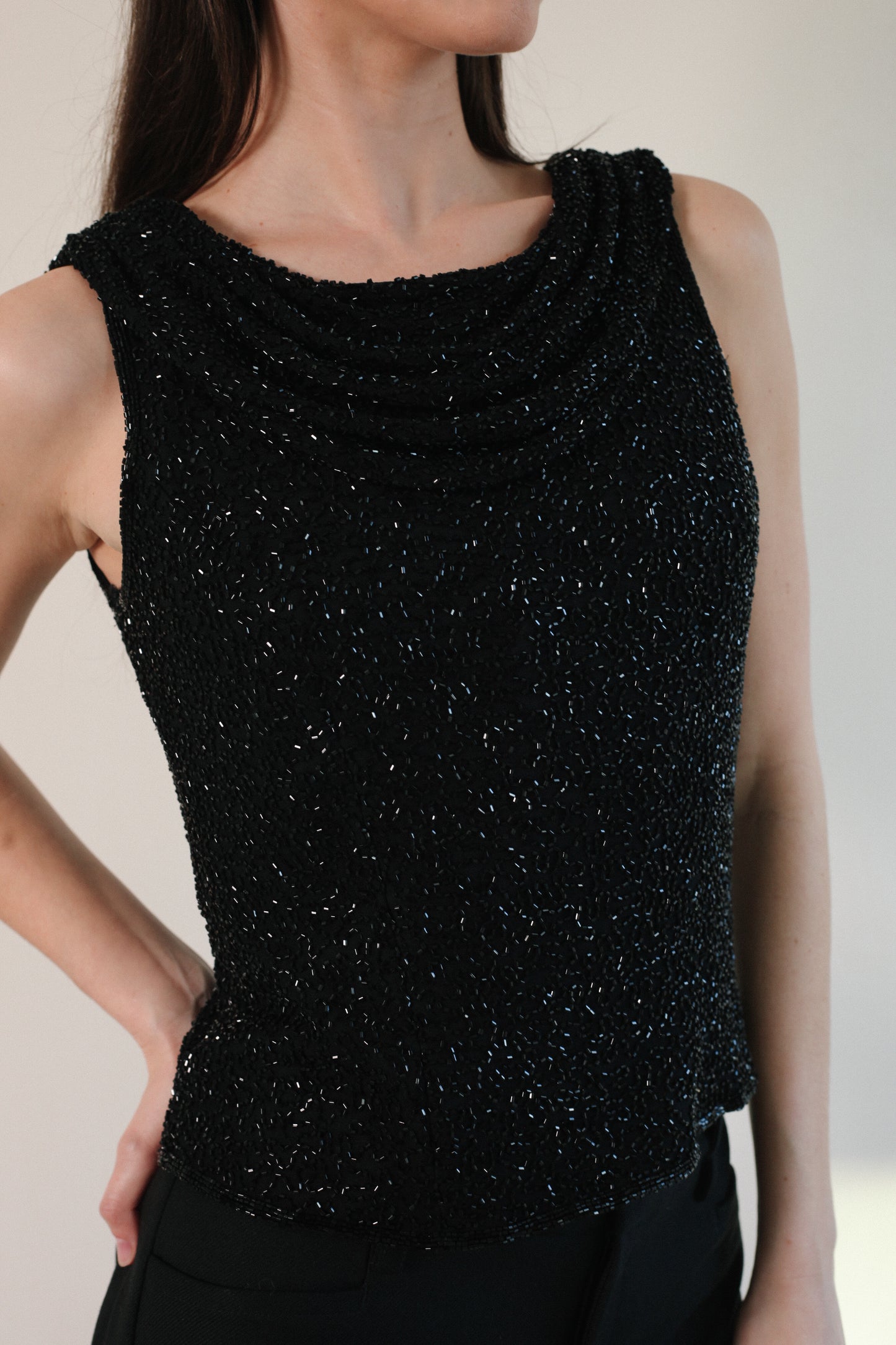 Beaded Scala Top