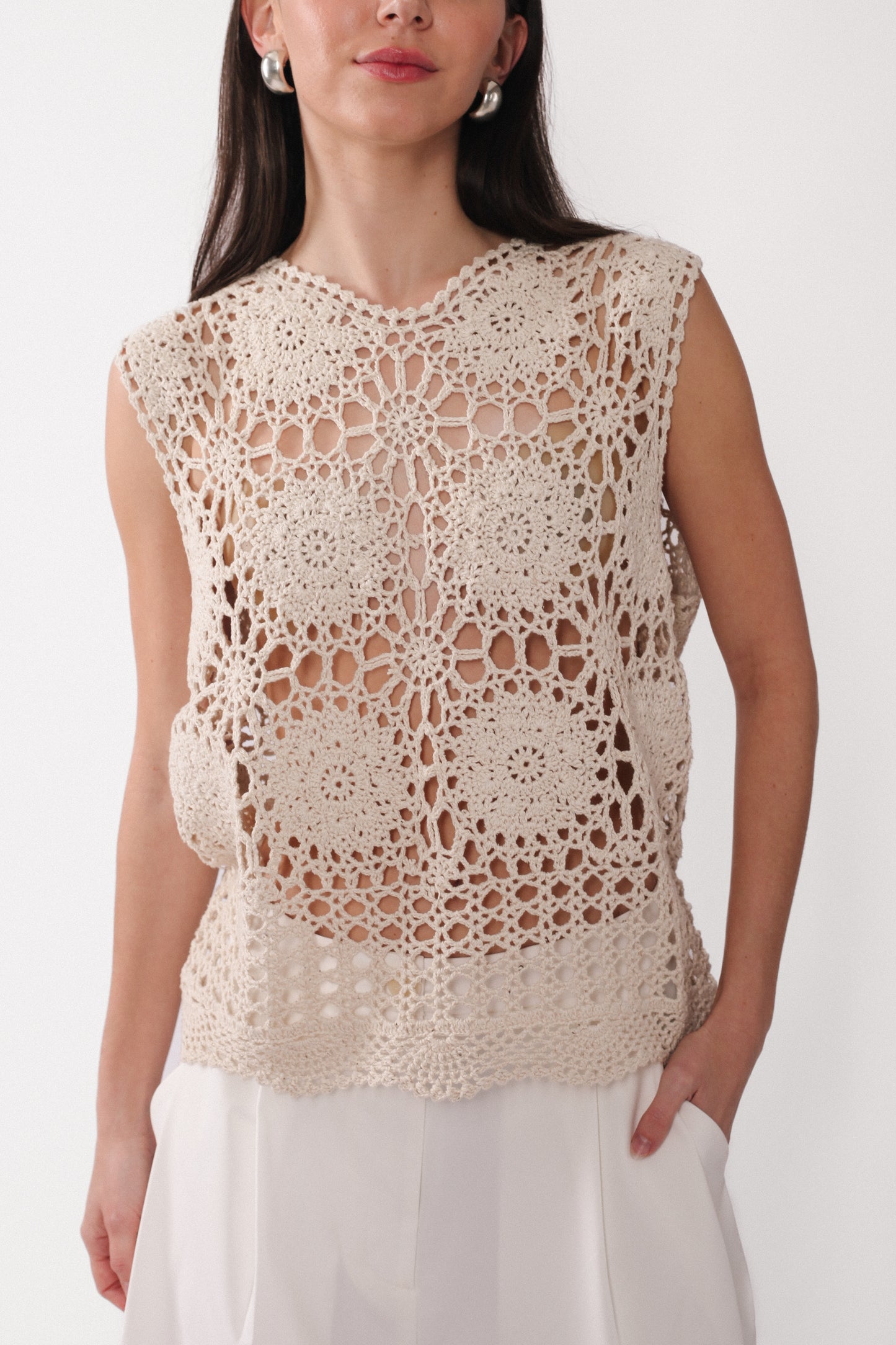 Crochet Sleeveless Top