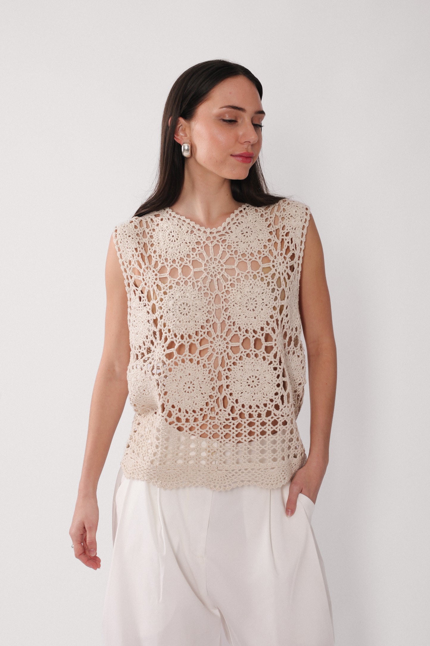 Crochet Sleeveless Top