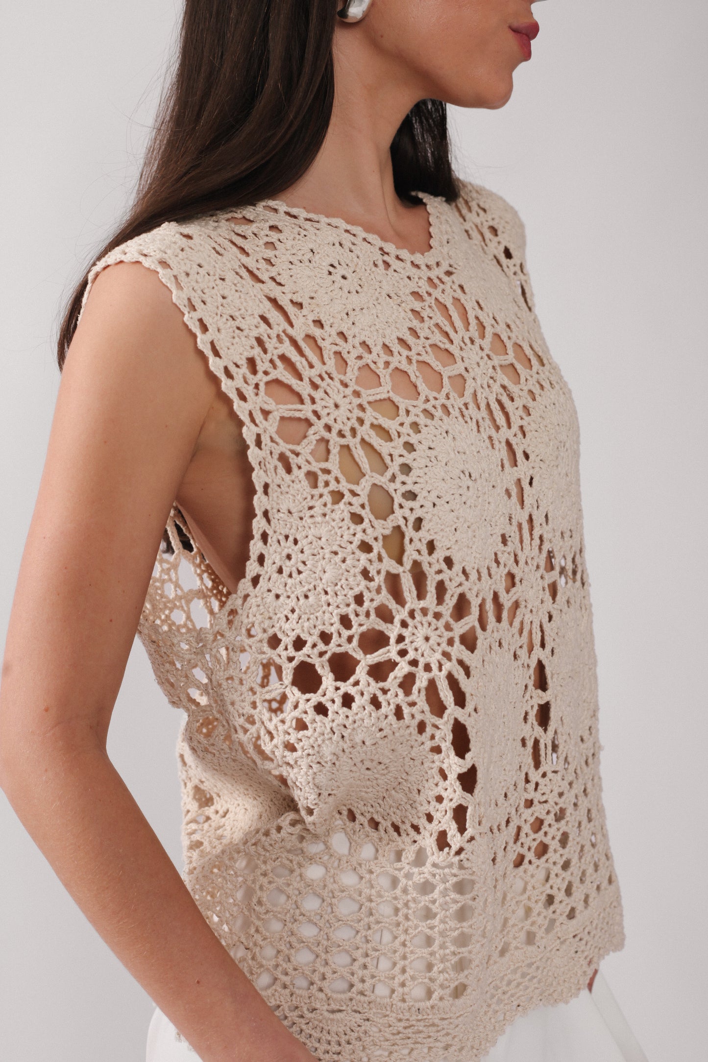 Crochet Sleeveless Top