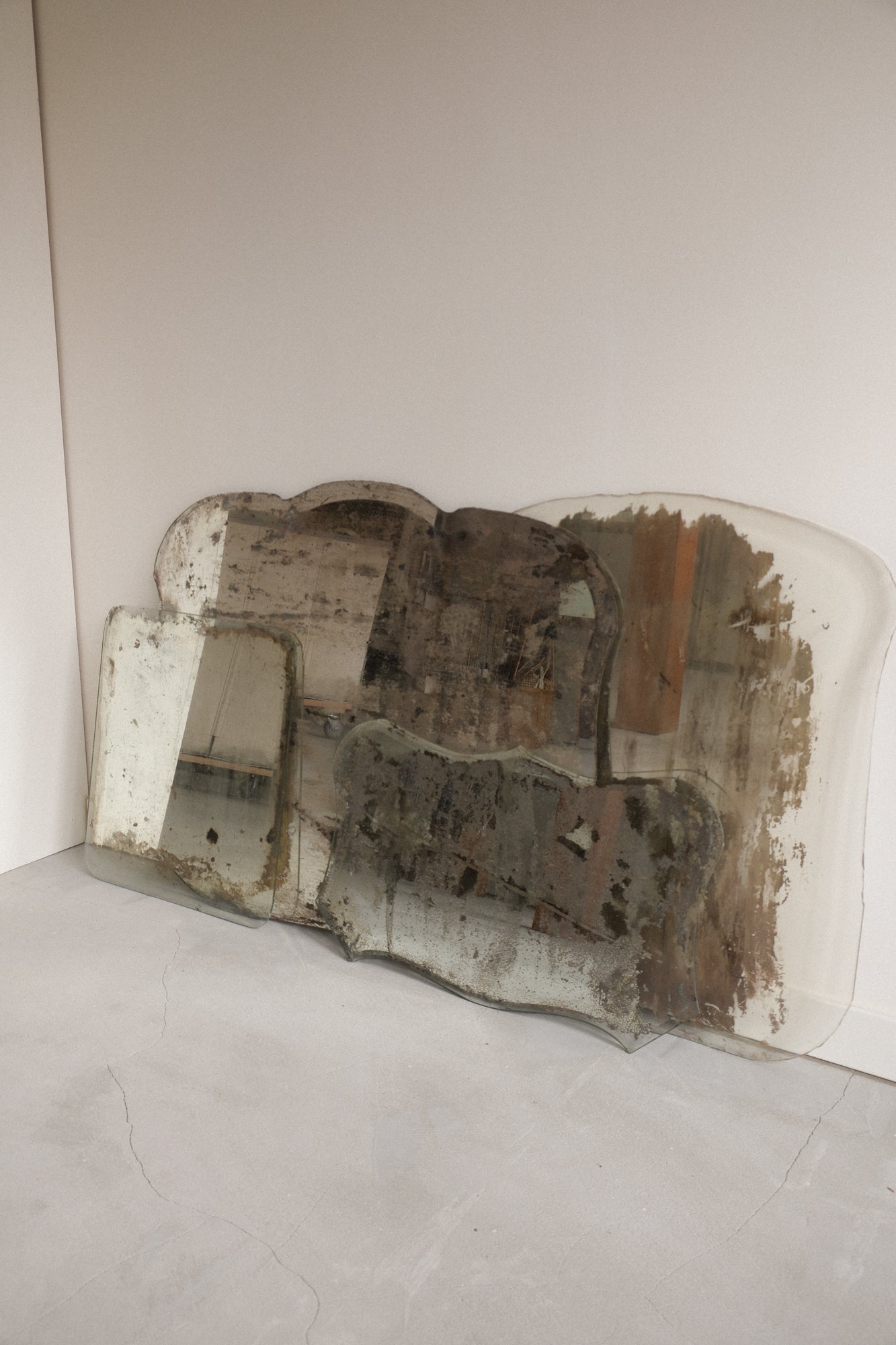 Various Distressed Antique Mirrors
