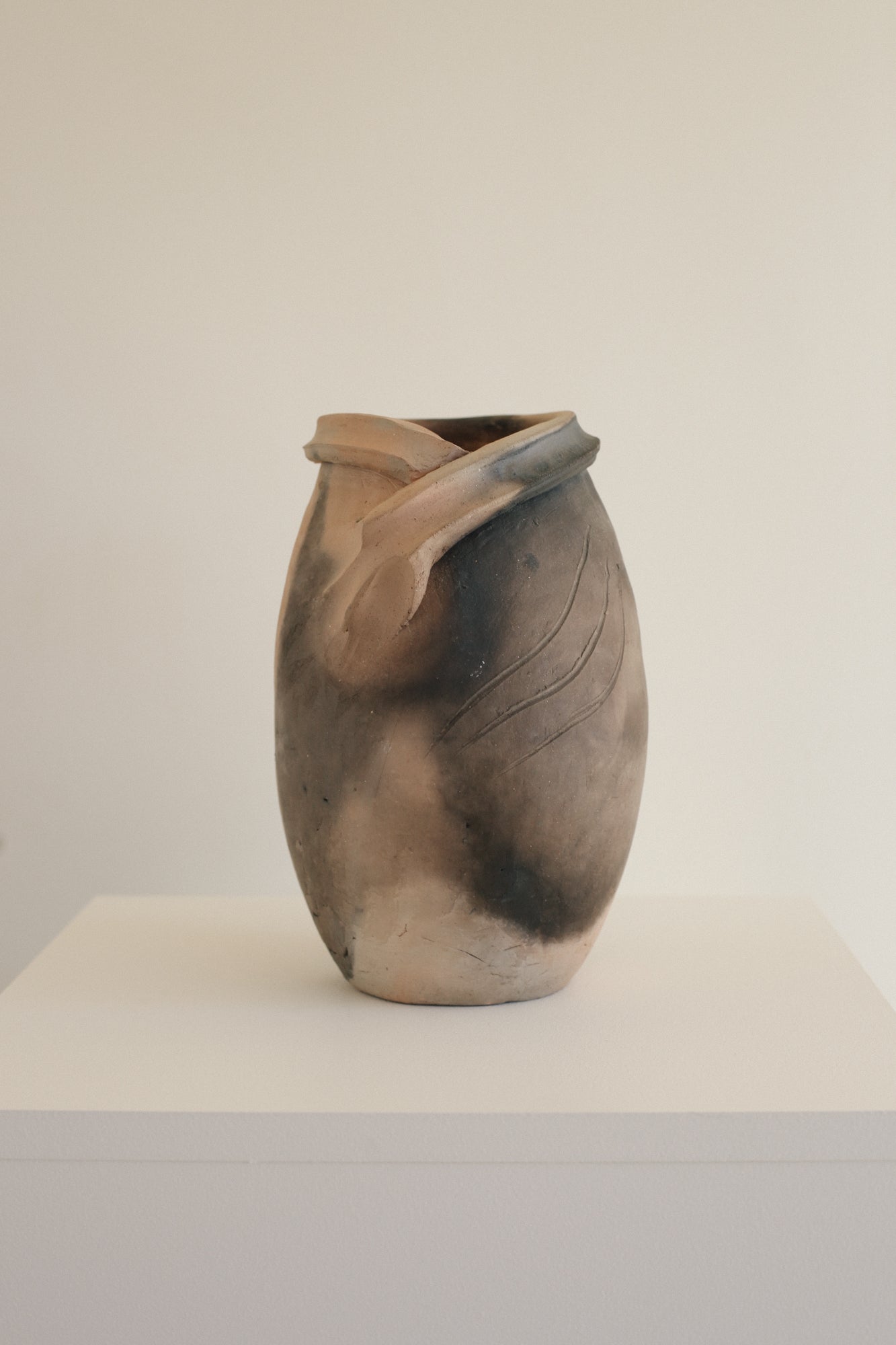 Coiled Raku Vessel