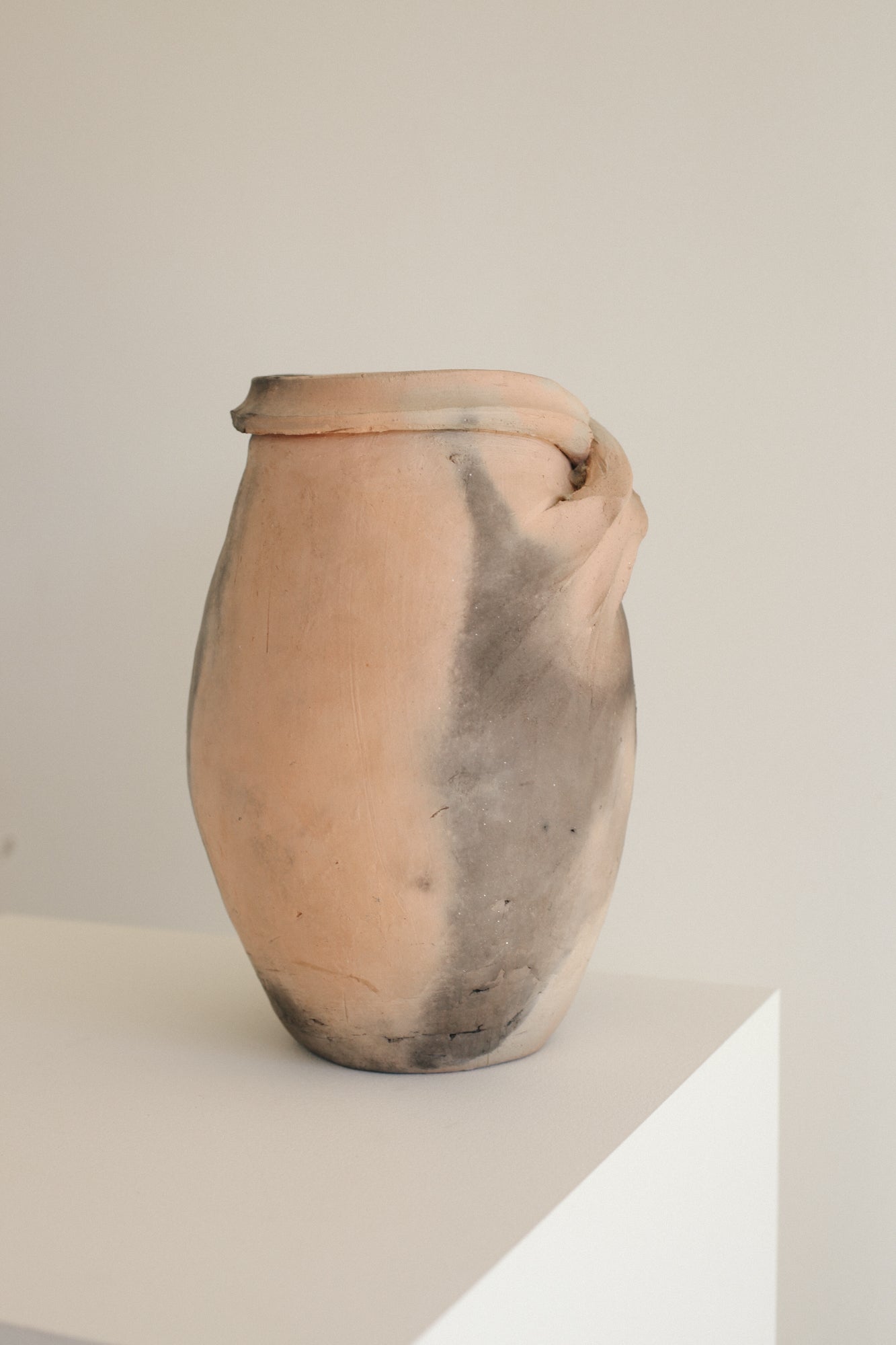 Coiled Raku Vessel