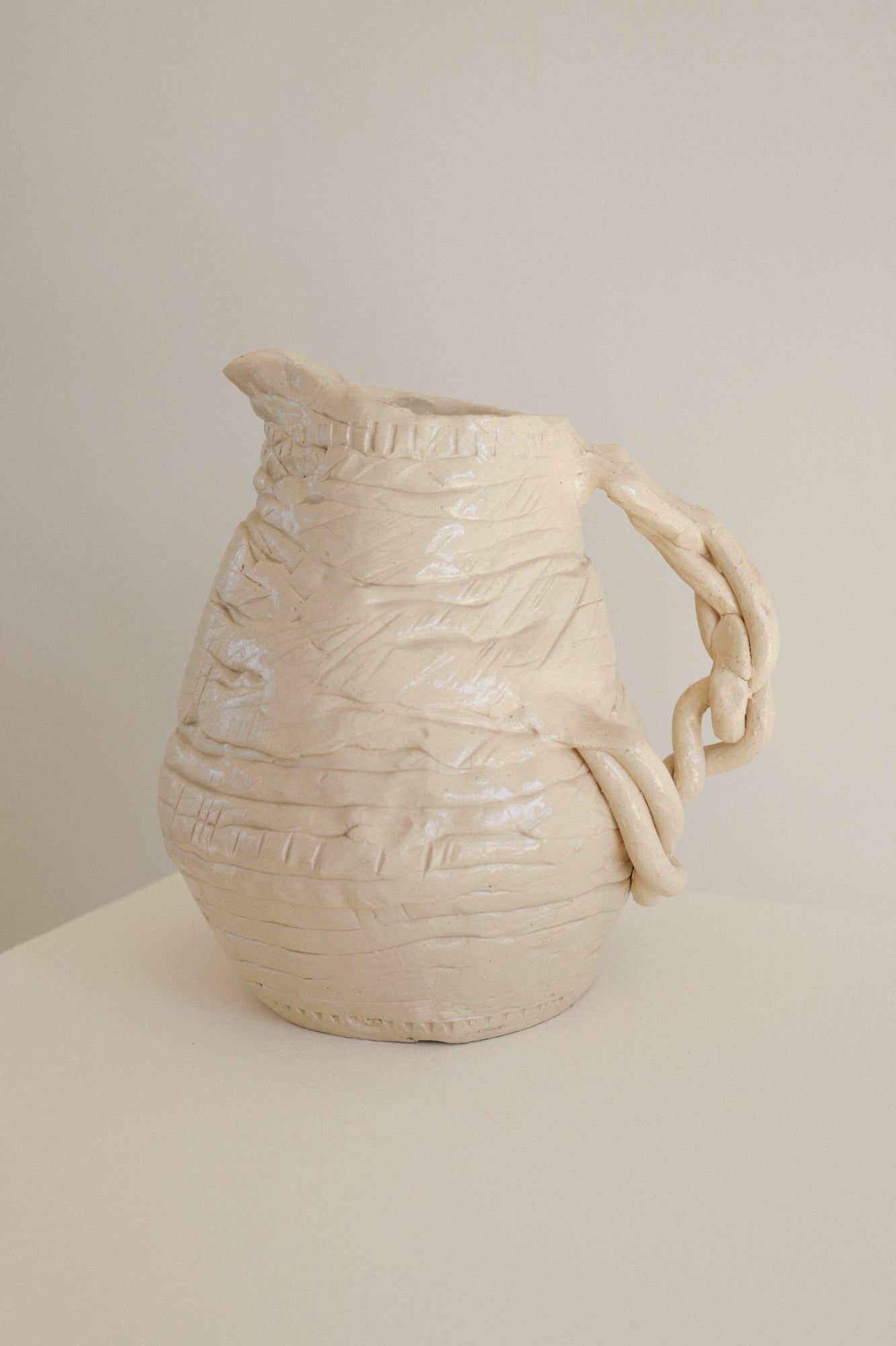Sculptural Coiled Pitcher
