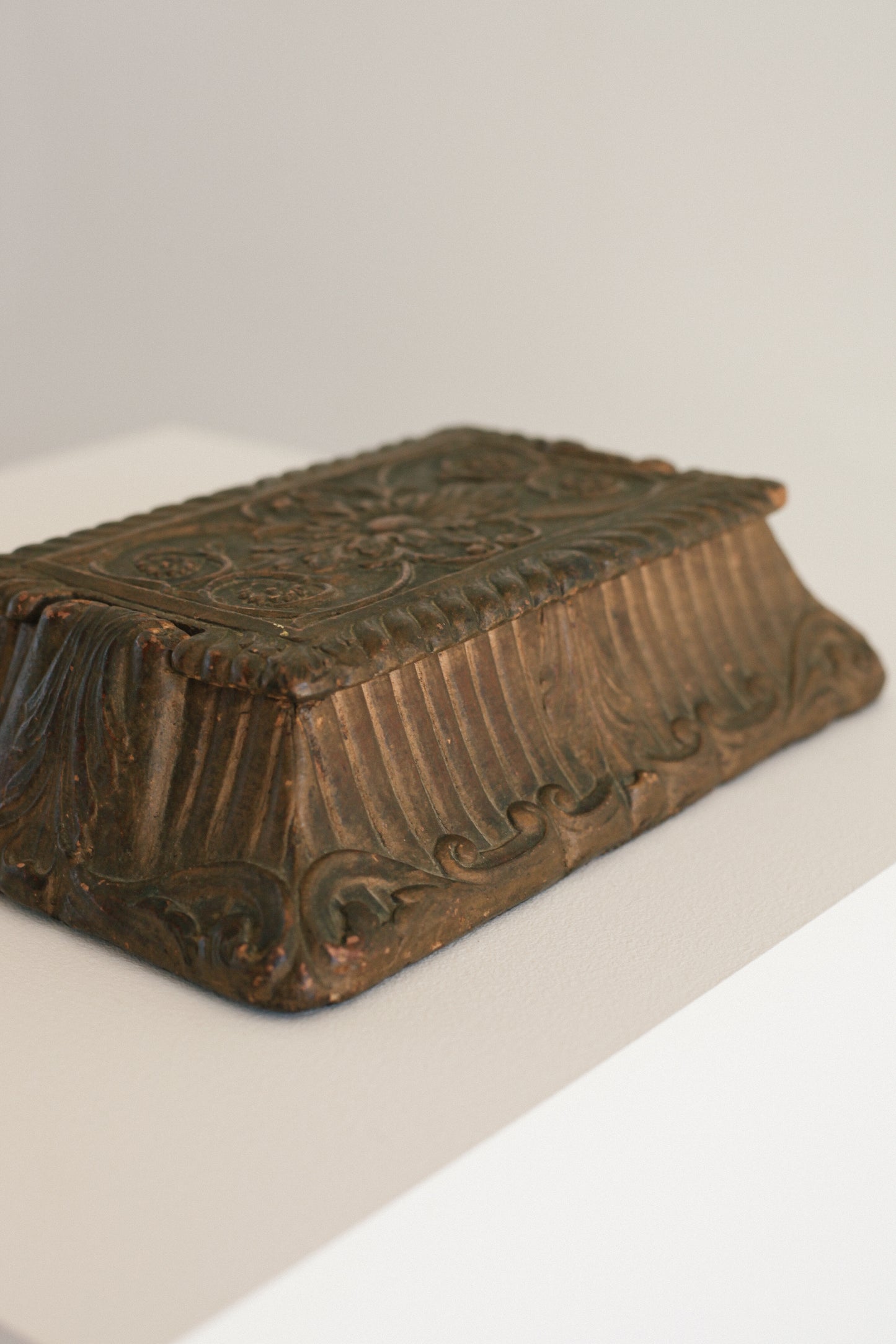 Aged Art Nouveau Keepsake Box