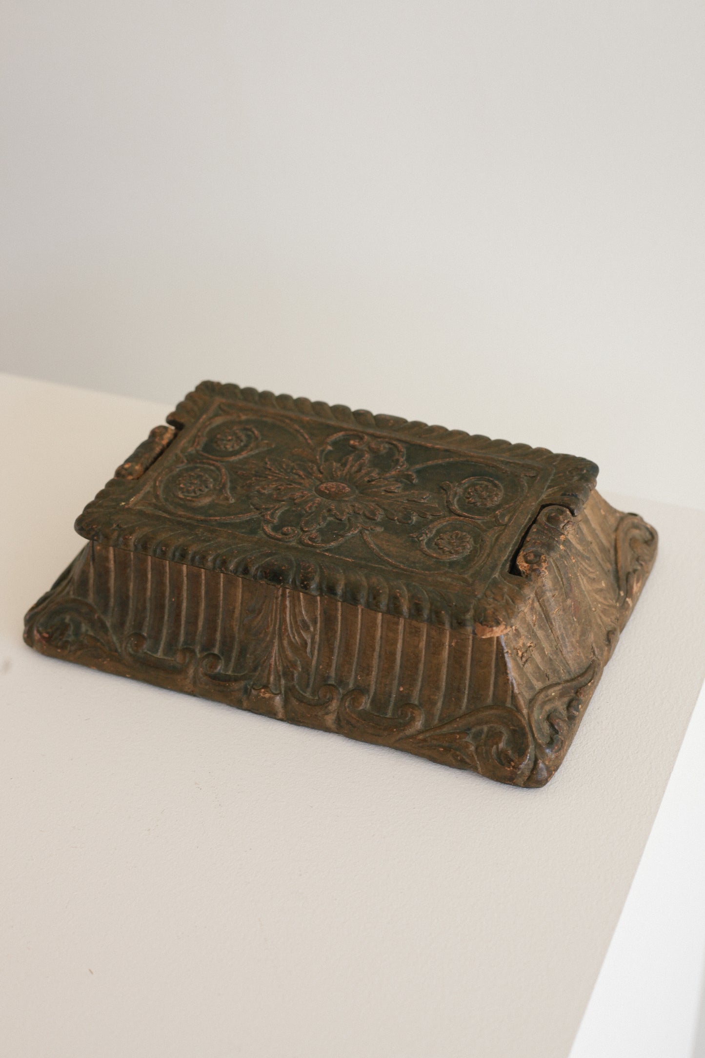 Aged Art Nouveau Keepsake Box