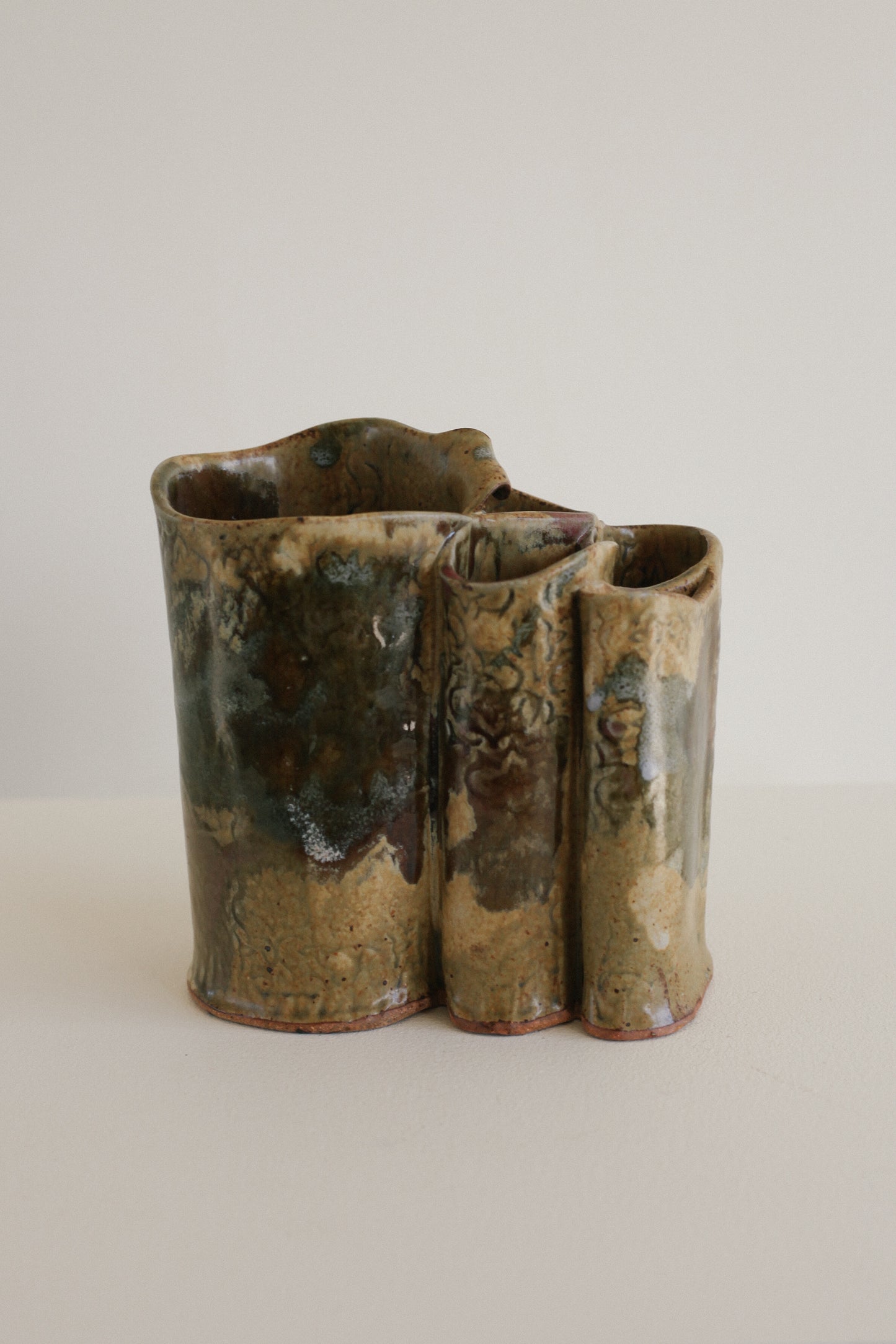 Tiered Freeform Studio Art Vase