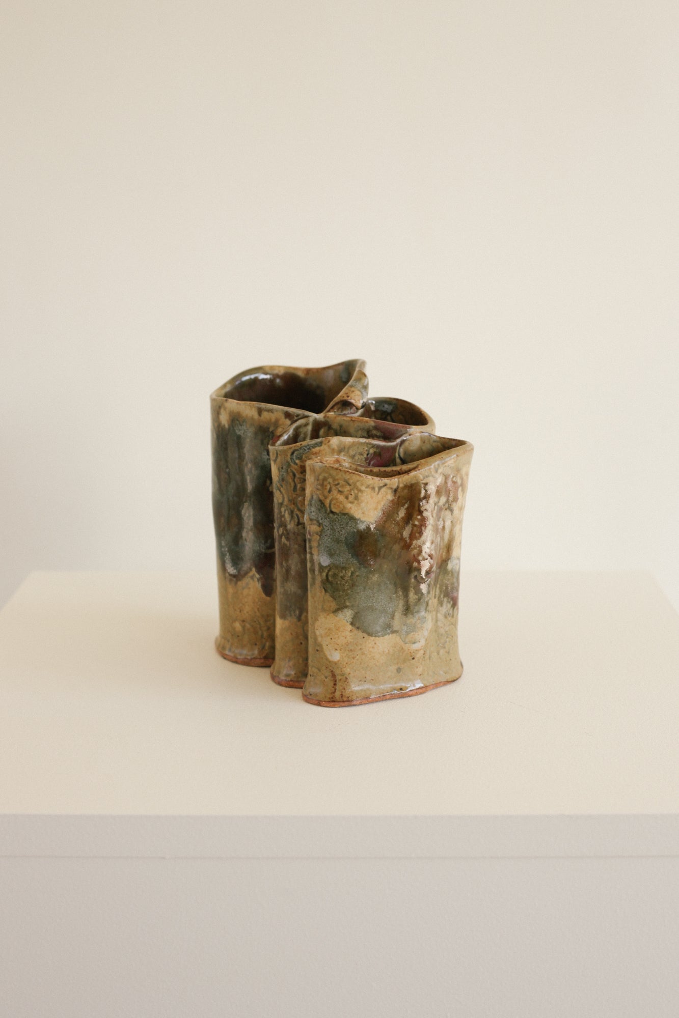 Tiered Freeform Studio Art Vase