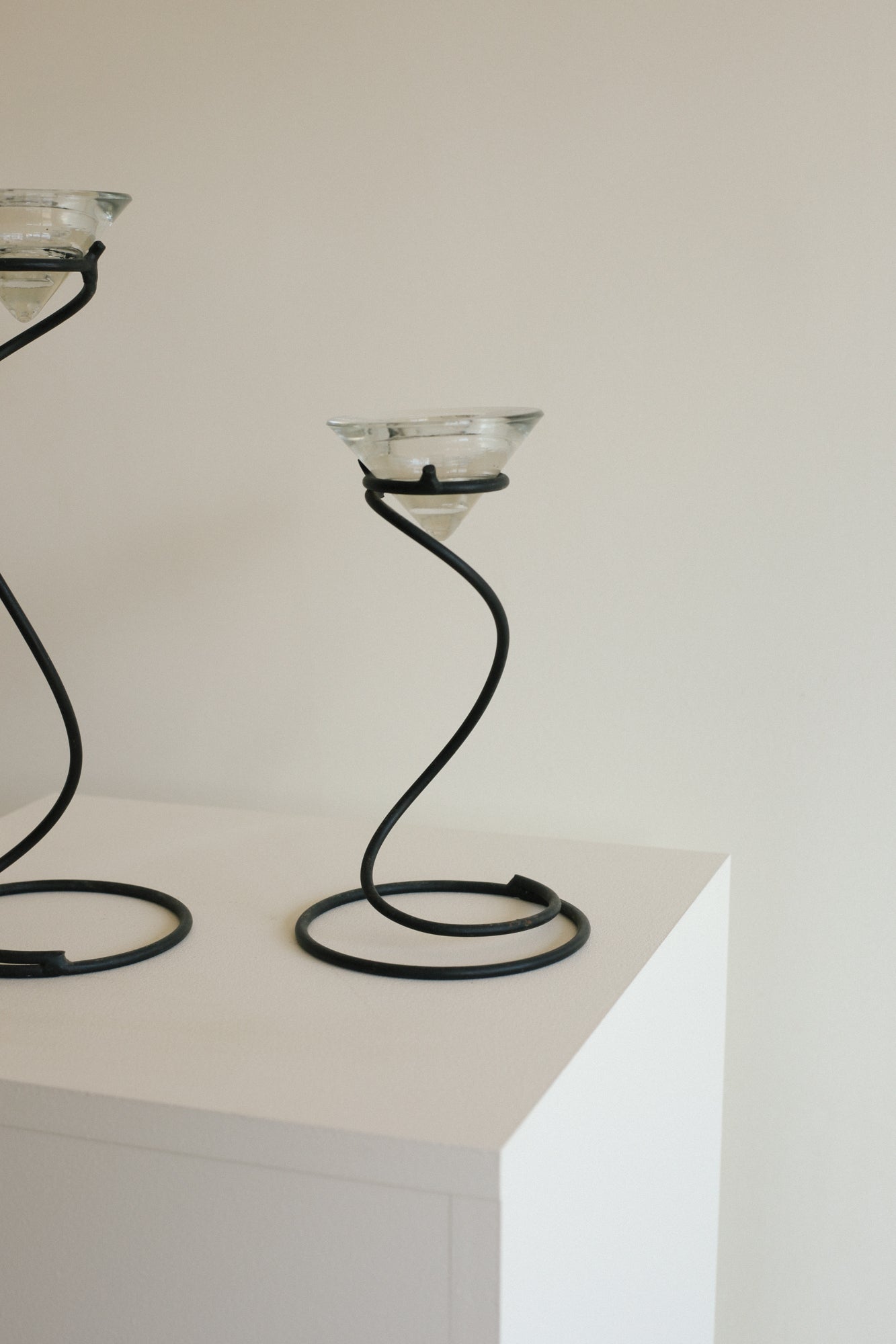 Spiral Tealight Holders (Pair)
