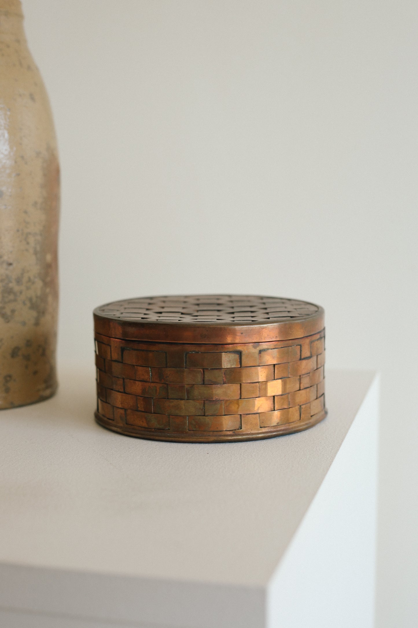 Woven Copper Canister