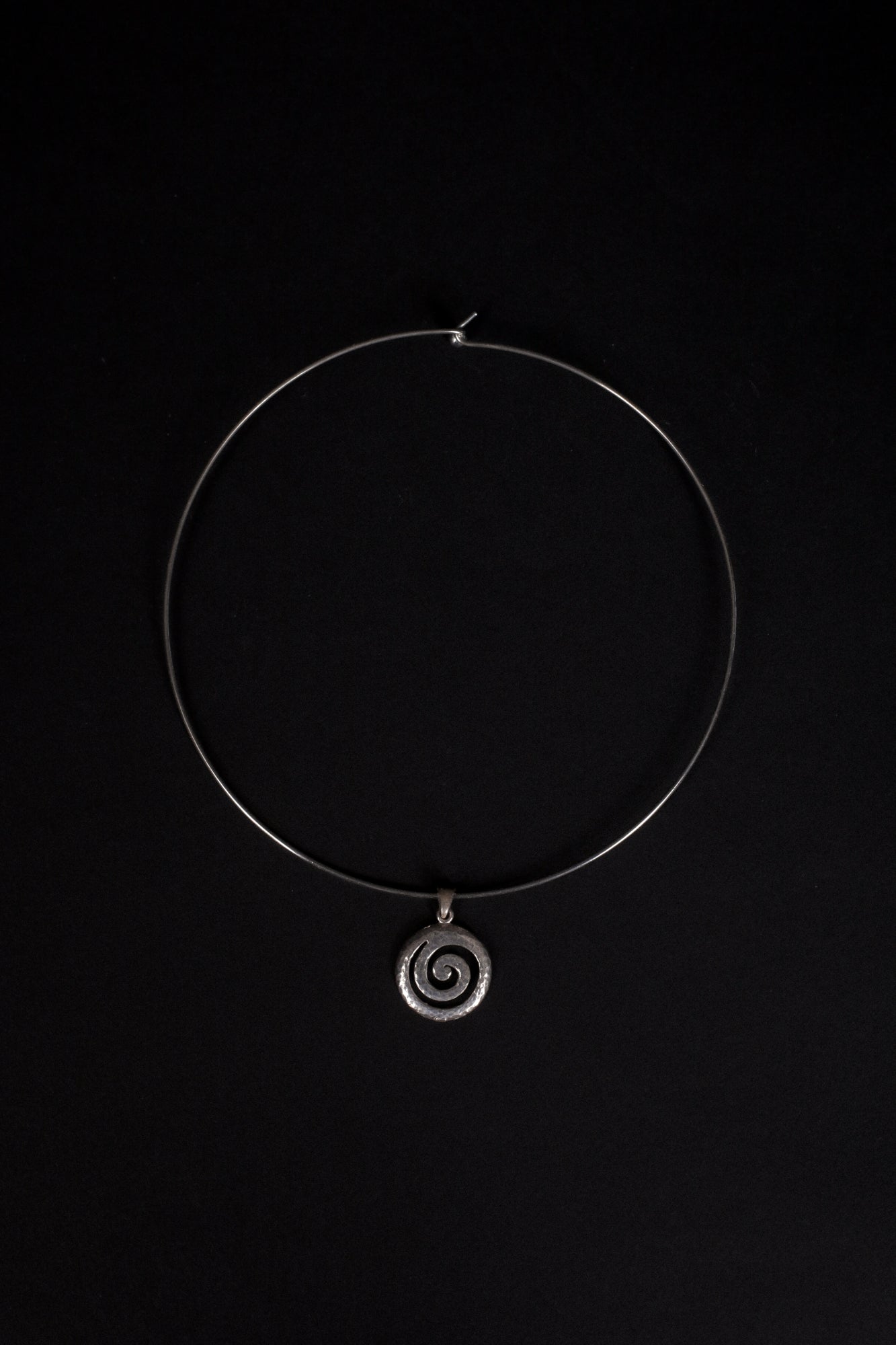 Spiral Choker Collar Necklace