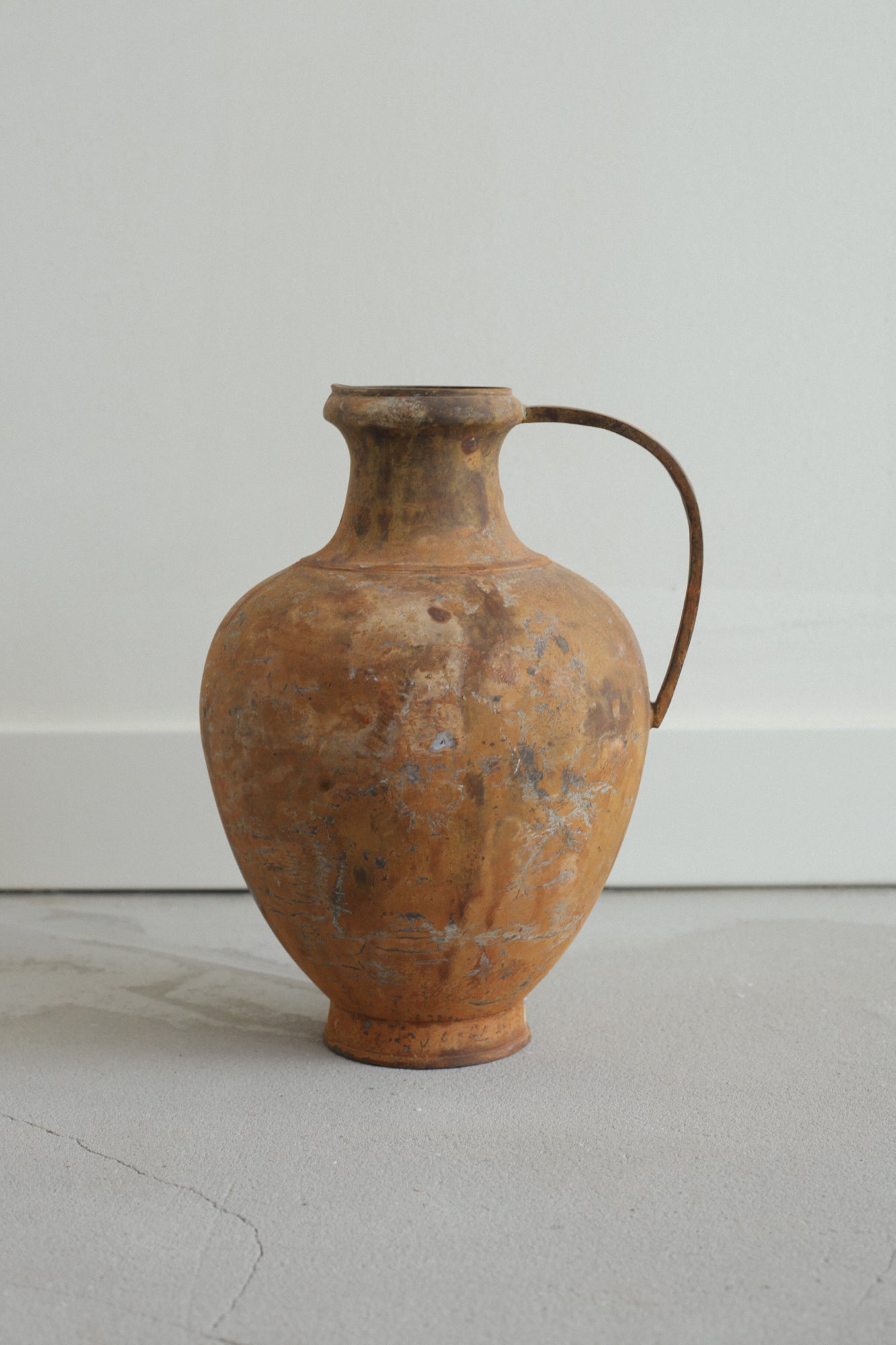 Distressed Metal Pitcher