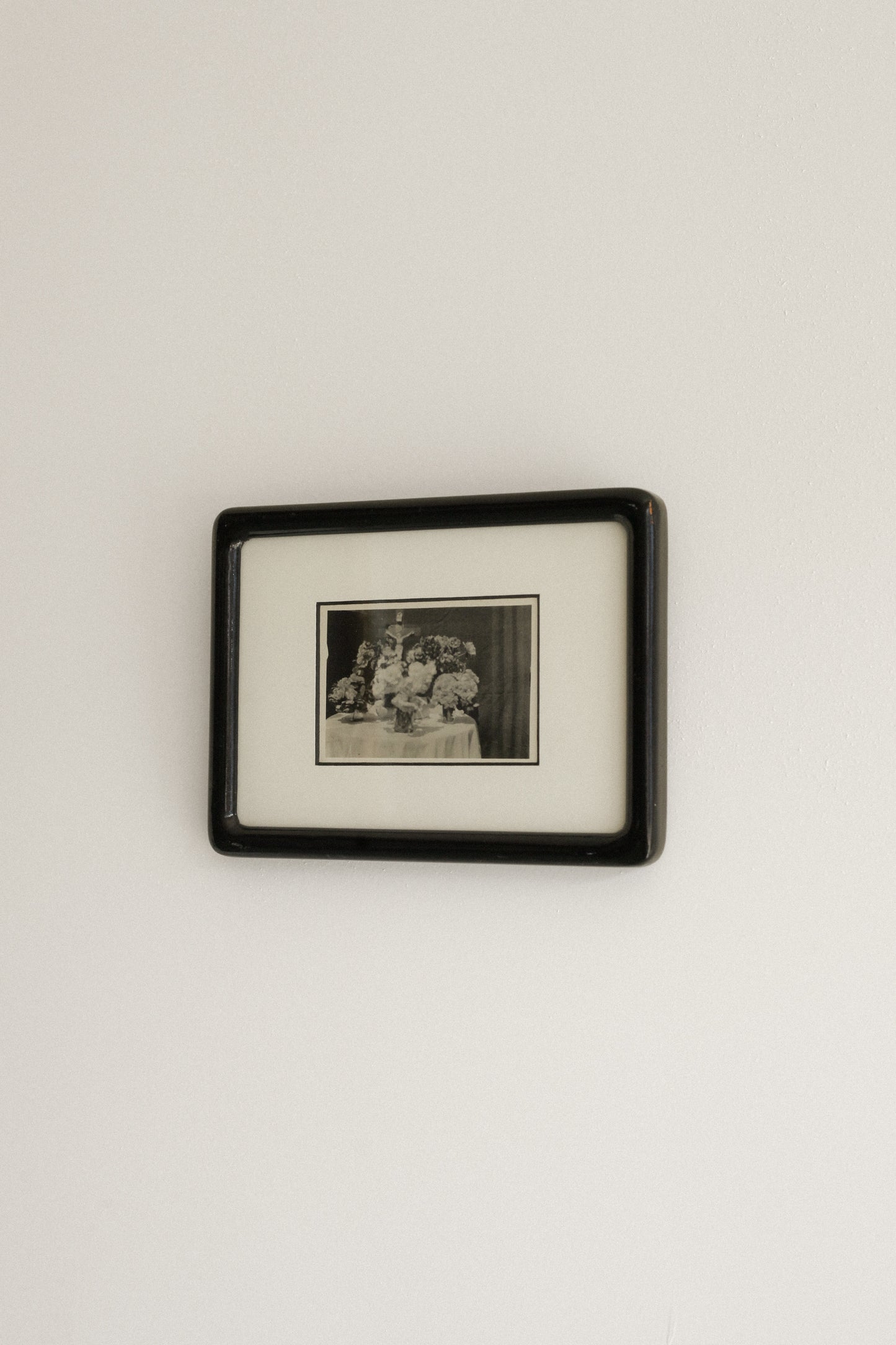 "Funeral Flowers", Framed Vintage Photograph