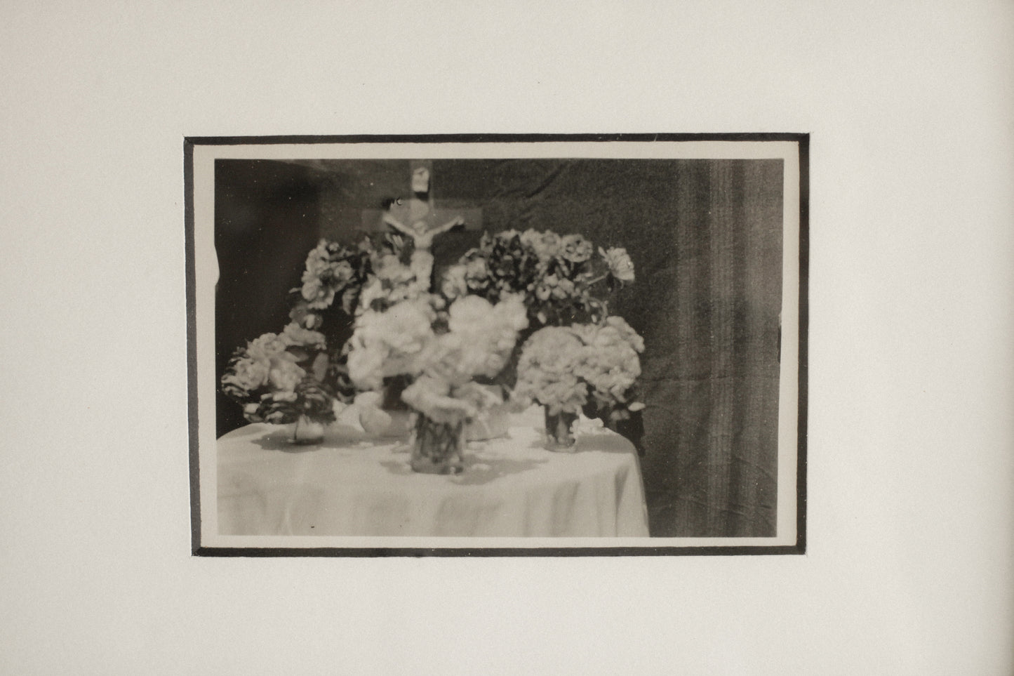 "Funeral Flowers", Framed Vintage Photograph