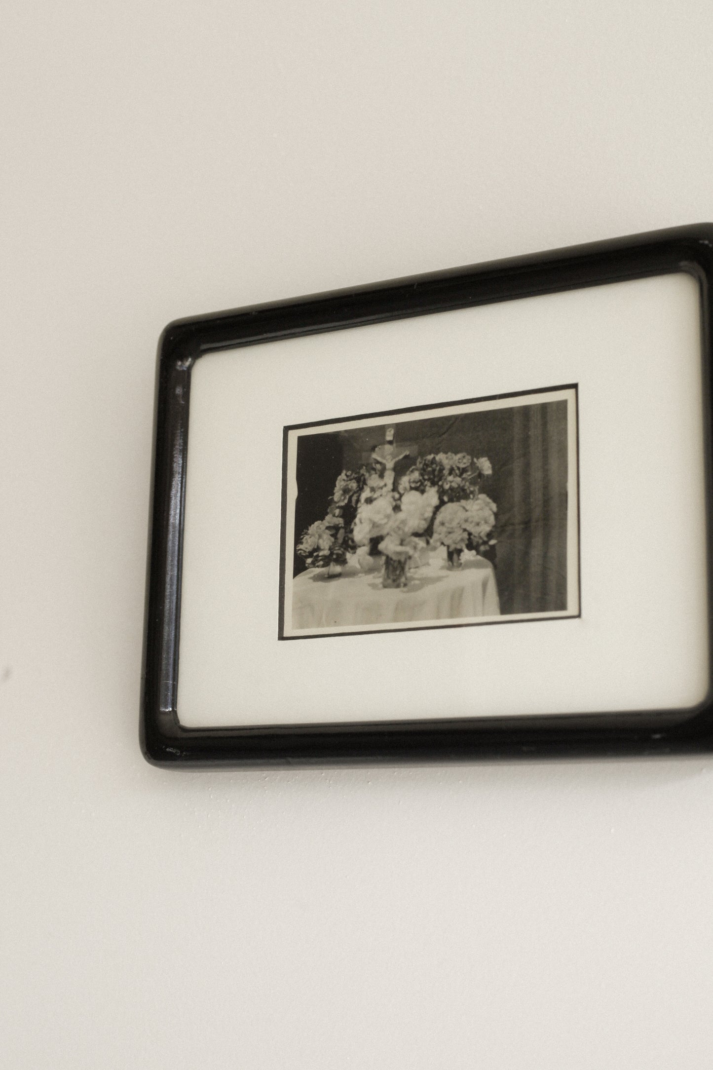 "Funeral Flowers", Framed Vintage Photograph
