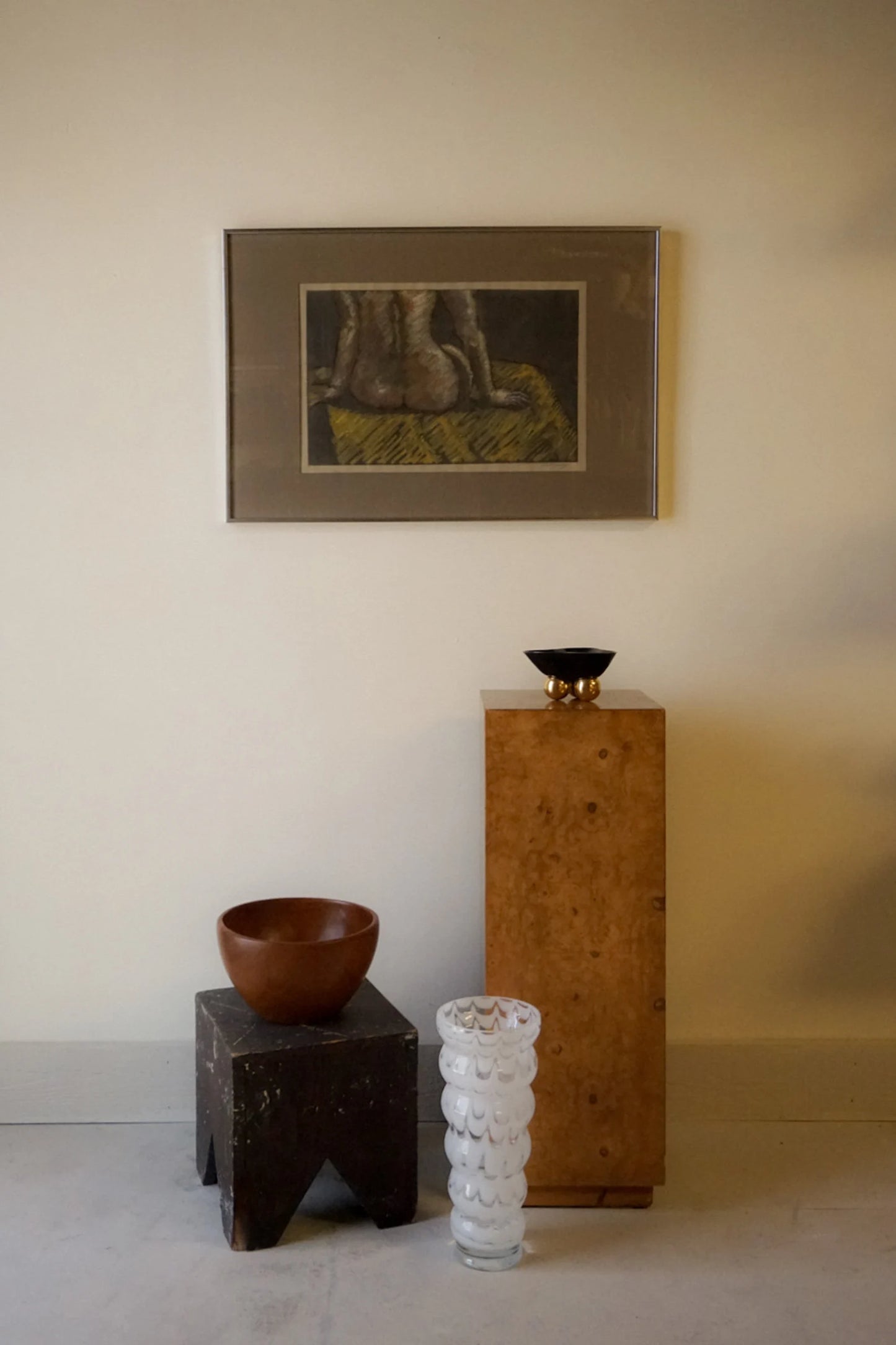 Framed "In Waiting" Serigraph