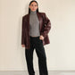 Etienne Agner Oxblood Leather Jacket