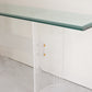 Glass & Lucite Console Table