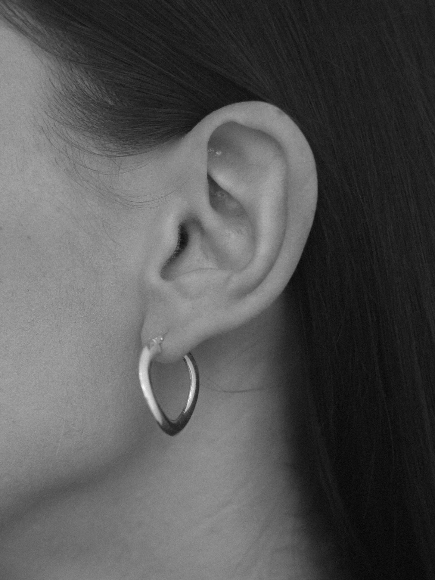 Petite Crinkled Hoop Earrings
