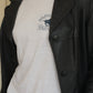 Weathered Navy Blue Leather Jacket