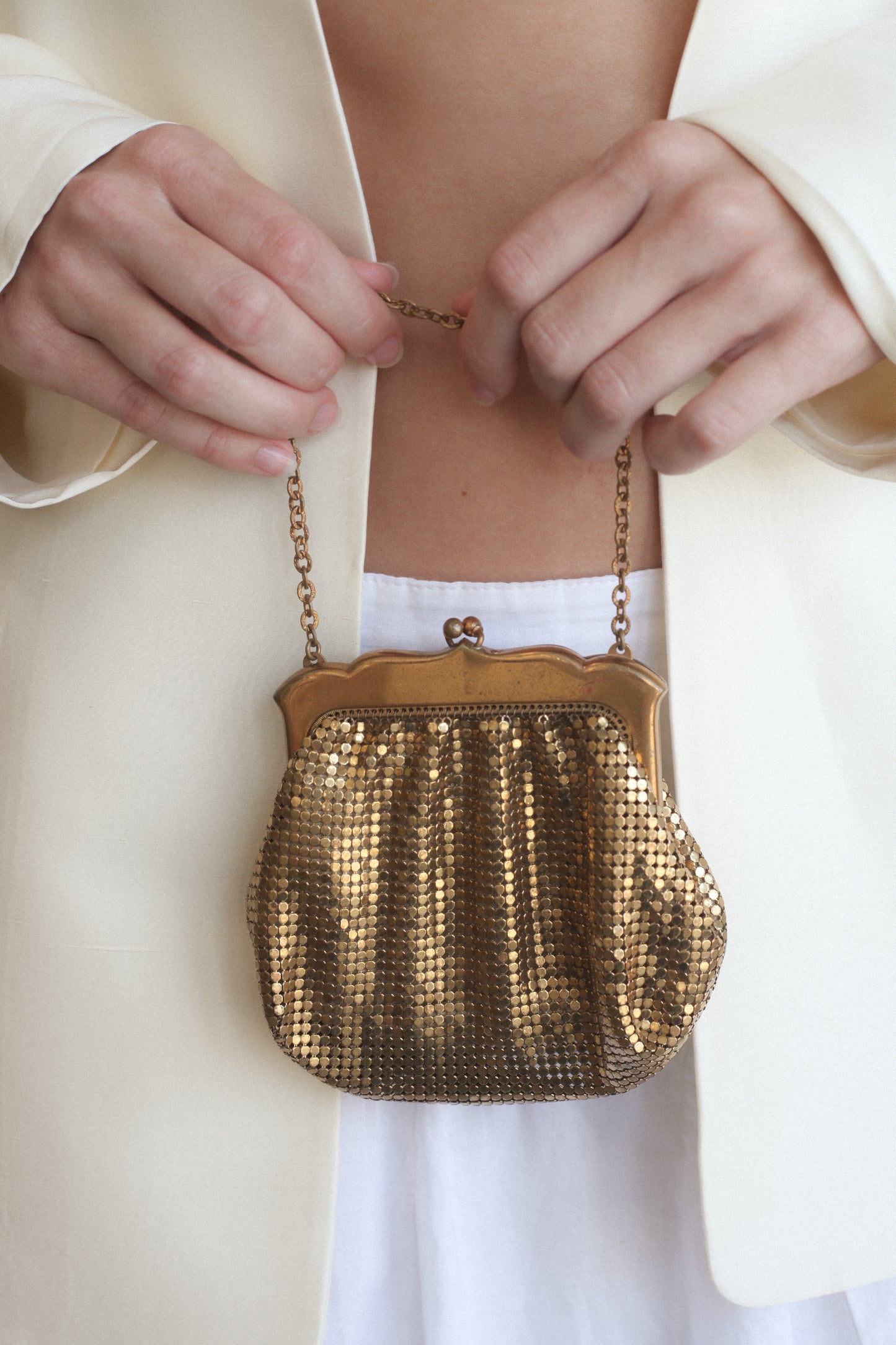 Tiny Gold Whiting & Davis Purse