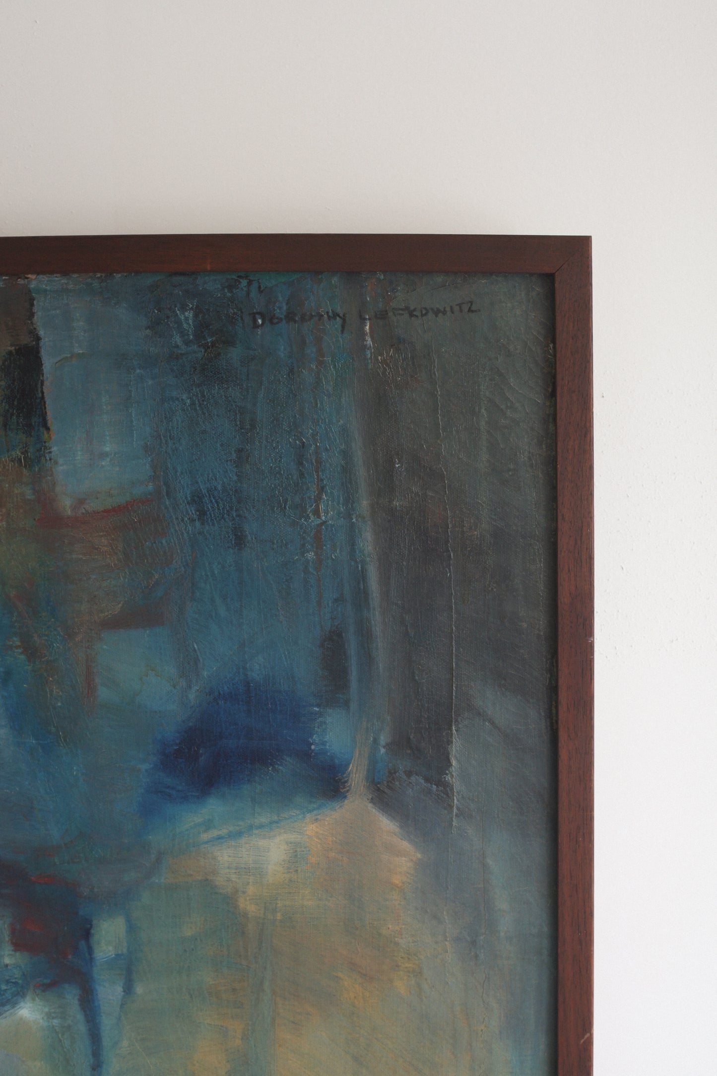 Mid-Century Modern Abstract Painting by Dorothy Lefkowitz