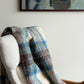 Blue & Green Irish Wool Throw Blanket