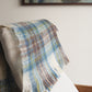 Blue & Green Irish Wool Throw Blanket