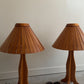 Pair of Teak Lamps