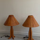 Pair of Teak Lamps