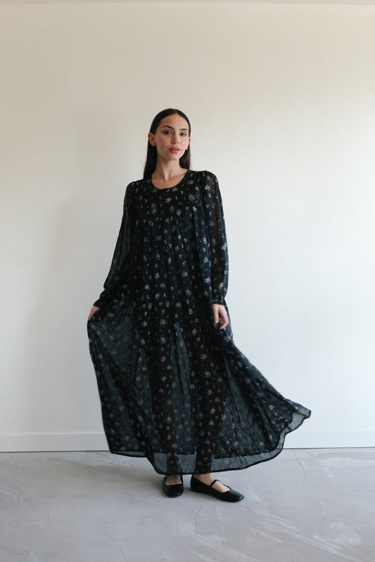 Flowy Floral Gown