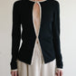 Silk Contrast Cardigan