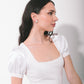 Cache Bubble Sleeve Top