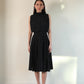 Polka Dotted Pleat Dress