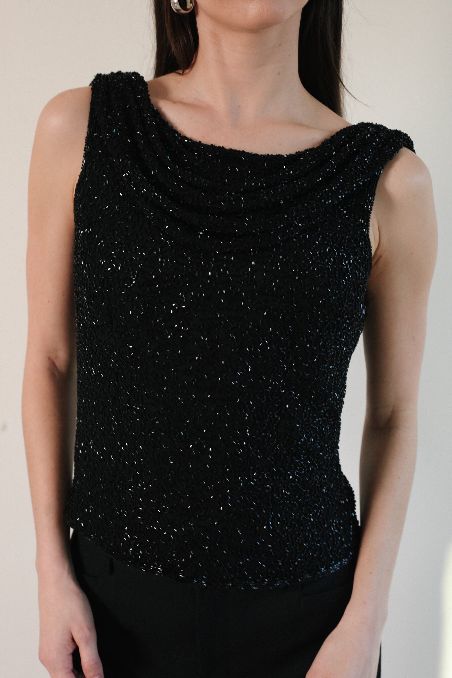 Beaded Scala Top