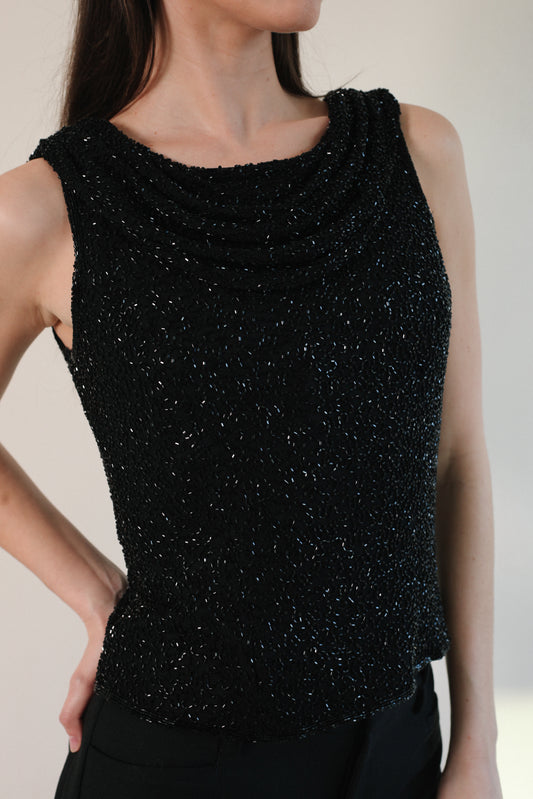 Beaded Scala Top