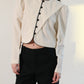 Tuxedo Cropped Blouse