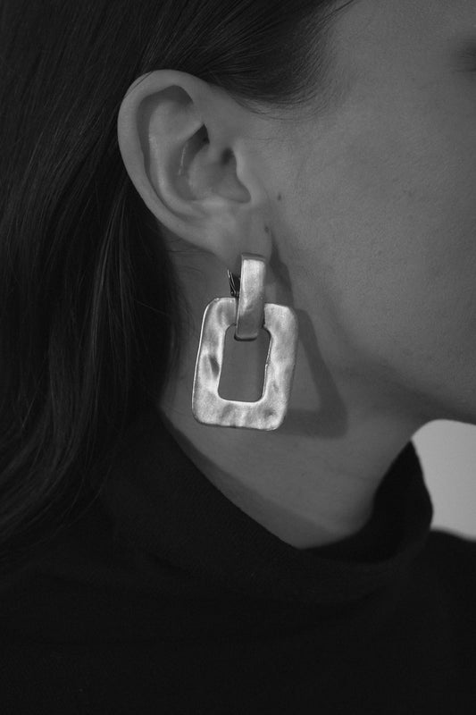 Hammered Statement Earrings