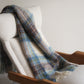 Blue & Green Irish Wool Throw Blanket