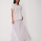 80s Paneled Lace Skirt Set