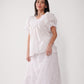 80s Paneled Lace Skirt Set