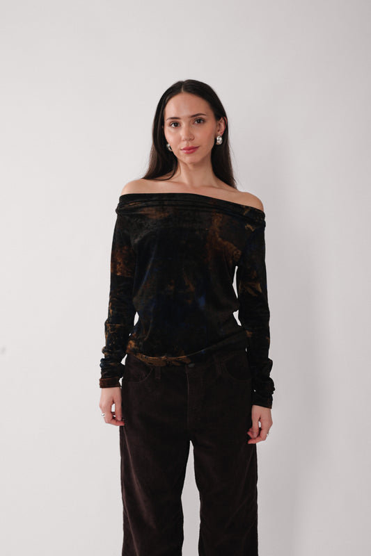 Plein Sud Velvet Blouse
