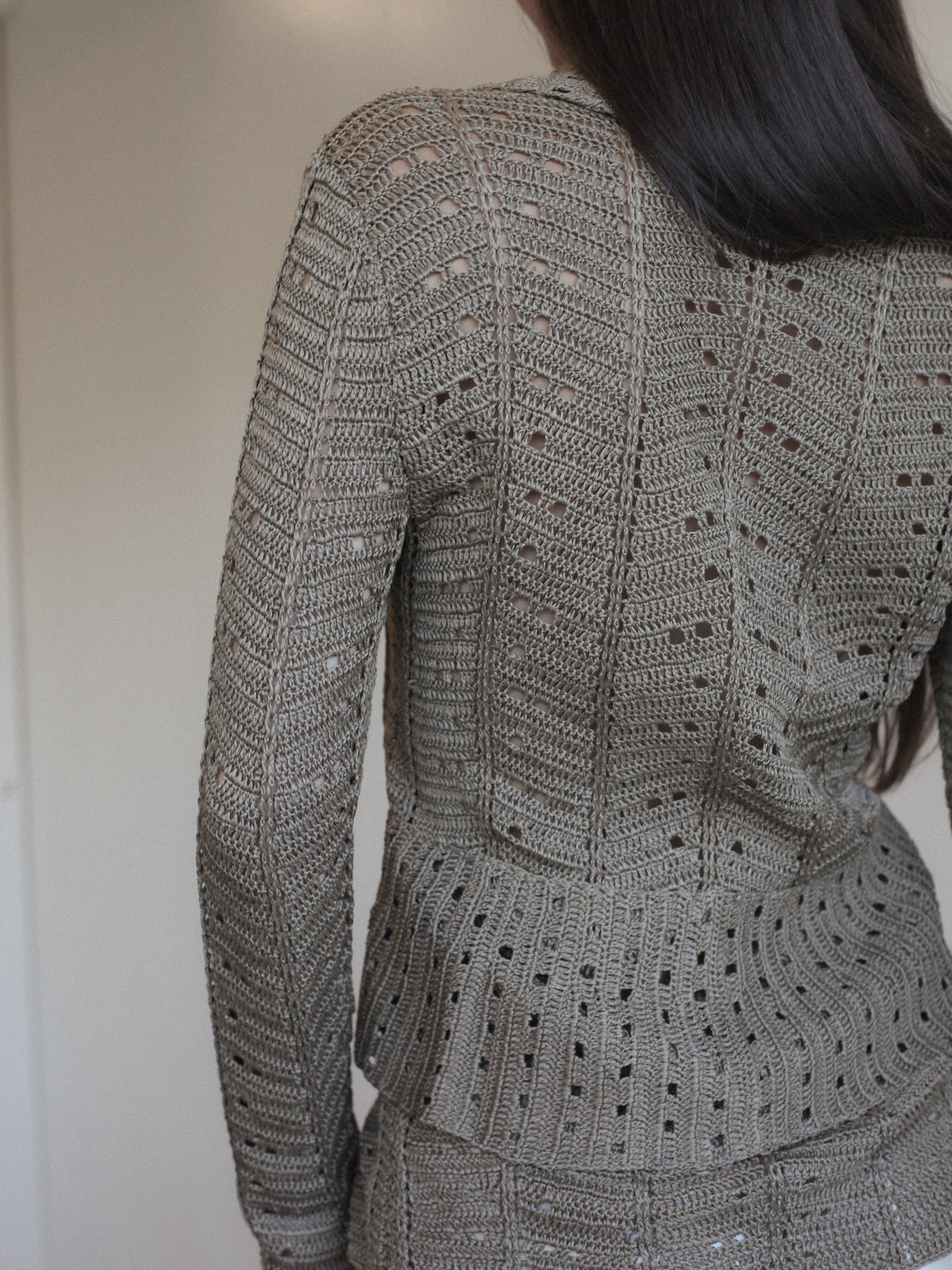 Oscar de la Renta Crochet Cardi