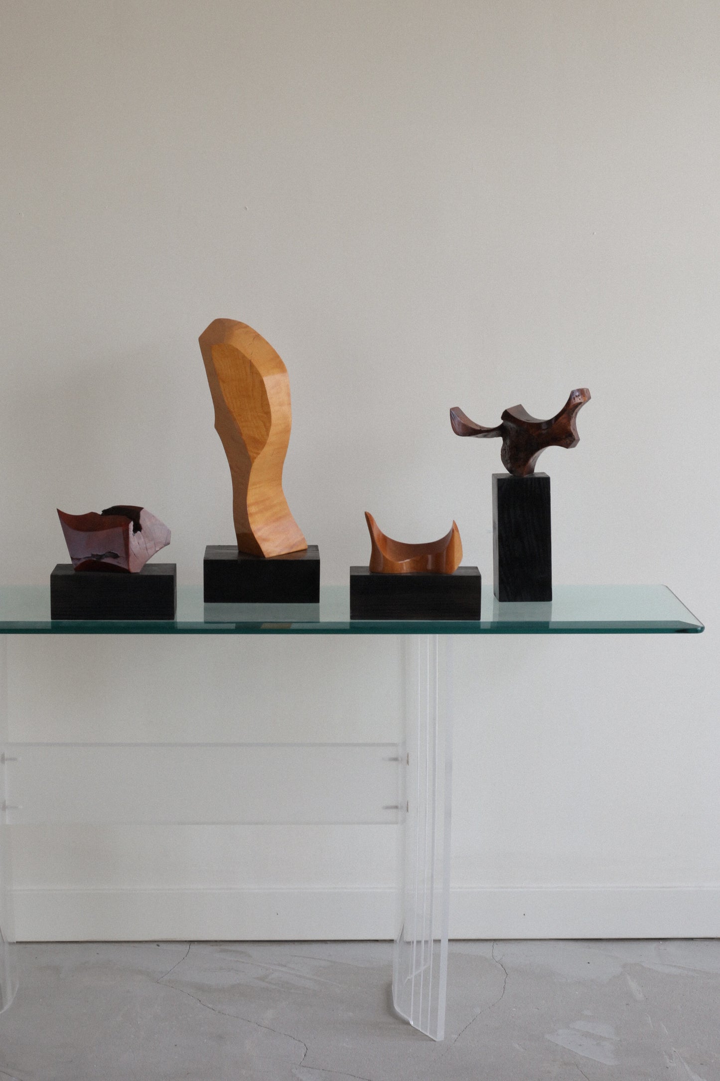 Series of Original Abstract Wood Sculptures