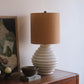 Mid-Century Modern Ceramic Beehive Table Lamp
