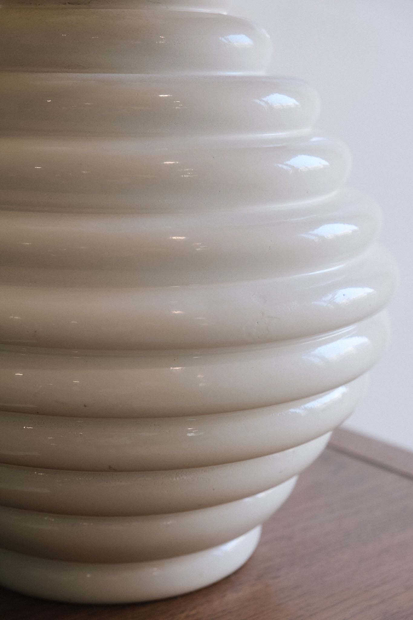 Mid-Century Modern Ceramic Beehive Table Lamp