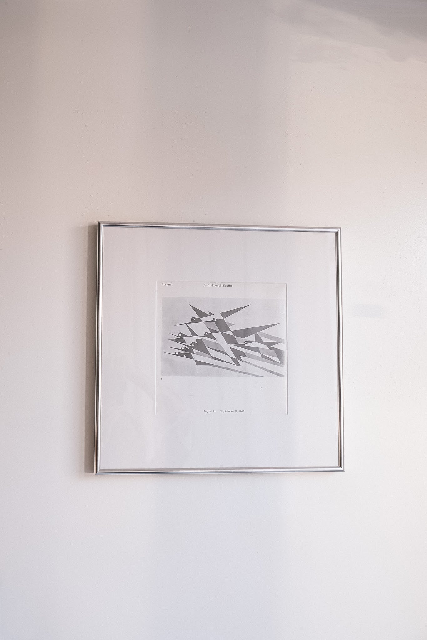 E. McKnight Kauffer Framed Exhibition Poster, 1969